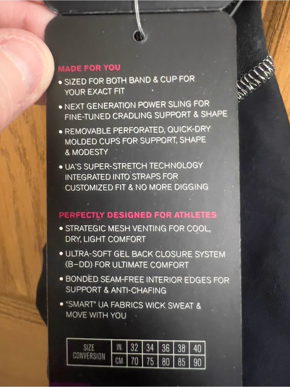 NWT Under Armour 2.0 Compression Sports Bra 38DD - Picture 5 of 6